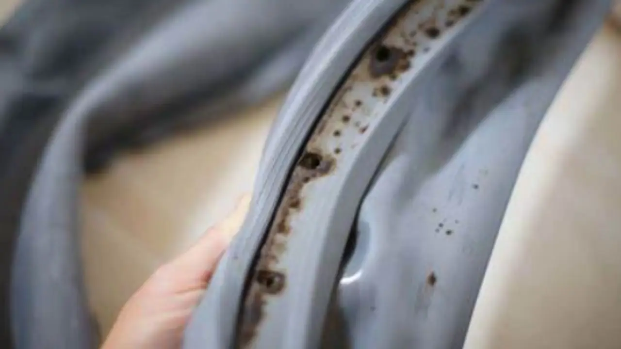 Se trovi pezzi neri nella lavatrice è muffa: ecco il trucco per pulirla subito